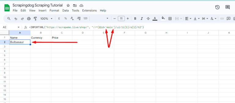 How To Extract Data from Websites to Google Sheets