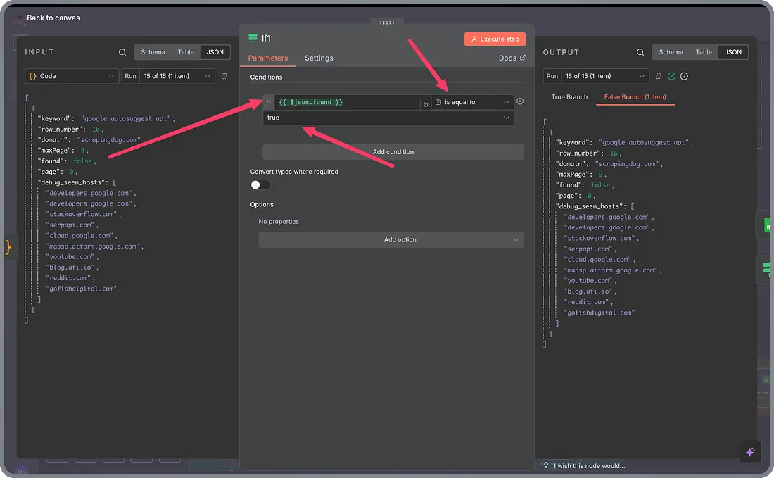 output screen