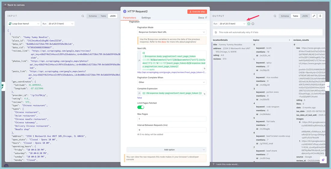 Sentiment Analysis of Reviews From Google Maps using Scrapingdog & n8n