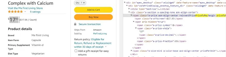 product details