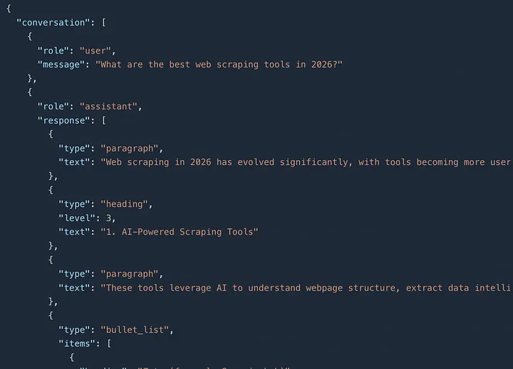 json response