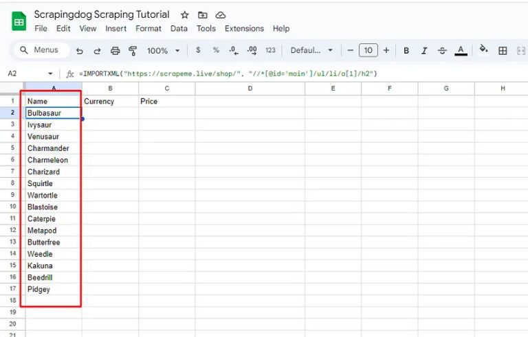 How To Extract Data from Websites to Google Sheets